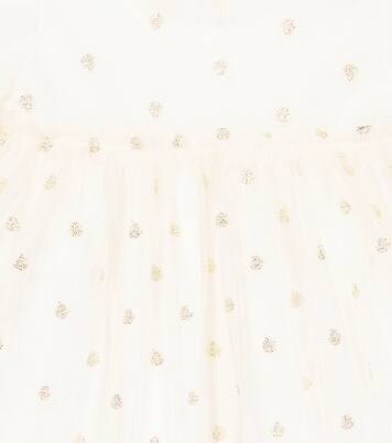 Baby polka-dot tulle dress | Il Gufo