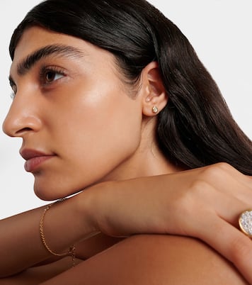 Pendientes Nesting Gem de oro de 18 ct con diamantes | Octavia Elizabeth