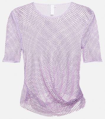 Cropped-Top Electra aus Mesh | Simkhai