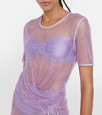 Cropped-Top Electra aus Mesh | Simkhai