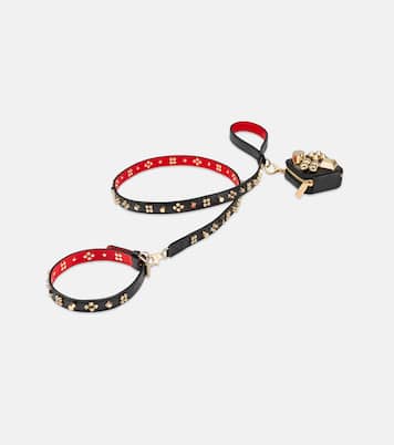 Loubileash embellished leather dog leash | Christian Louboutin