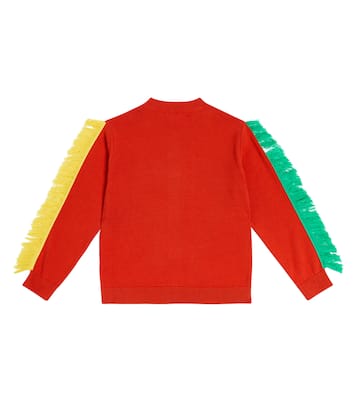 Fringed cotton cardigan | Stella McCartney Kids