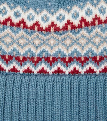 Bonnet motif Fair Isle en laine intarsia | La Coqueta