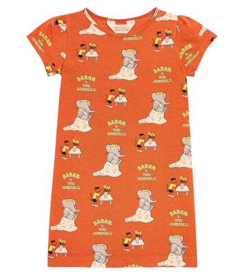 Flamingo cotton jersey dress | The Animals Observatory
