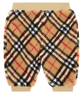 Baby Burberry Check teddy sweatpants | Burberry Kids