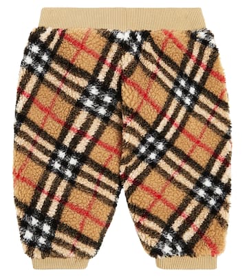 Baby Burberry Check teddy sweatpants | Burberry Kids
