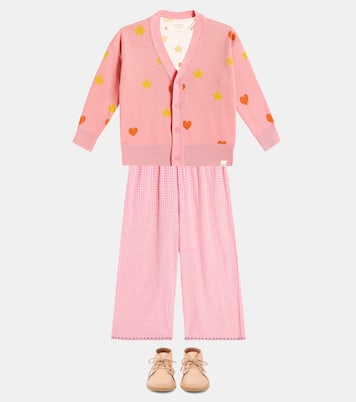 Printed cotton-blend jersey T-shirt  | Tinycottons