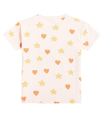 Printed cotton-blend jersey T-shirt  | Tinycottons