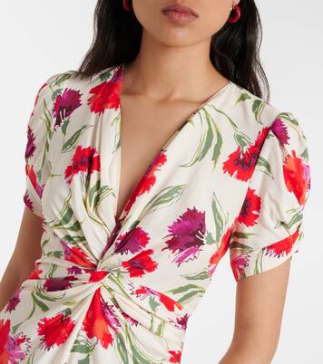 Robe midi Clark à fleurs | Diane von Furstenberg