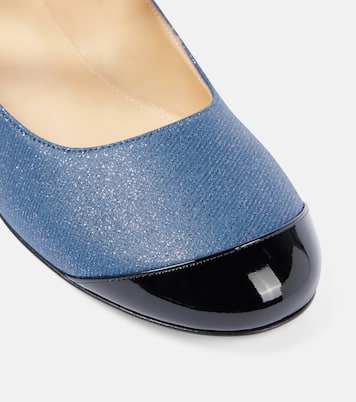Embellished denim Mary Jane flats | Mach & Mach