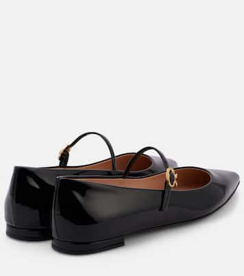 Mary-Jane-Ballerinas Ribbon Jane aus Lackleder | Gianvito Rossi