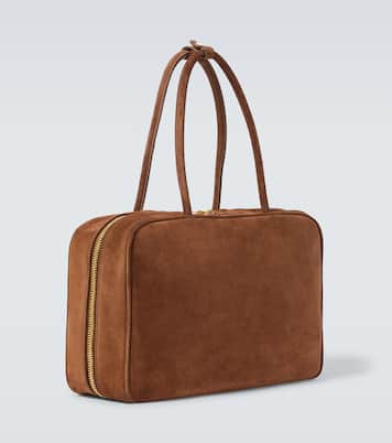 Logo suede tote bag | Miu Miu