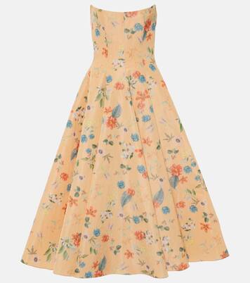 Robe midi Rousseau à fleurs | Markarian