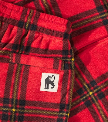 Checked fleece sweatpants | Mini Rodini