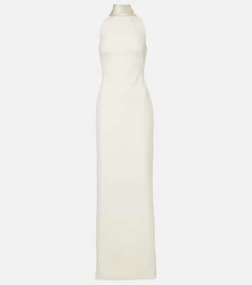 Abito lungo Holliana in crêpe con raso | Safiyaa