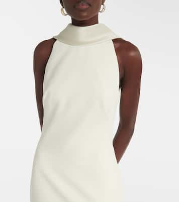 Abito lungo Holliana in crêpe con raso | Safiyaa