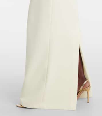 Abito lungo Holliana in crêpe con raso | Safiyaa