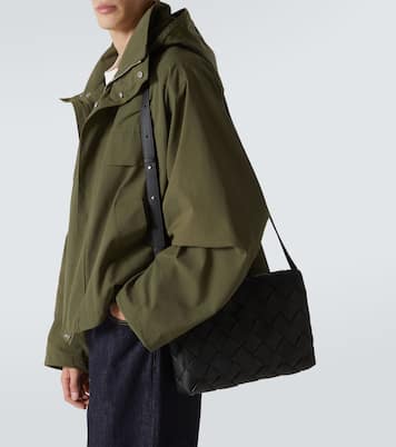 Diago Large Intreccio leather messenger bag | Bottega Veneta