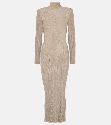 Robe longue en lamé | Self-Portrait