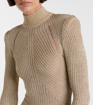 Robe longue en lamé | Self-Portrait