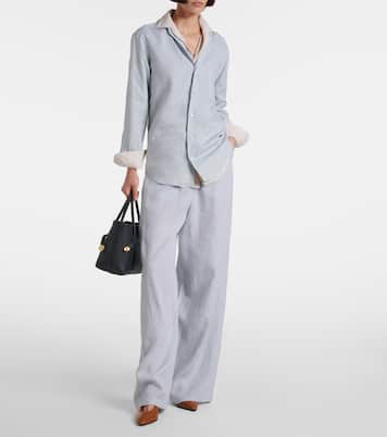 Rebecca leather slingback pumps | Loro Piana