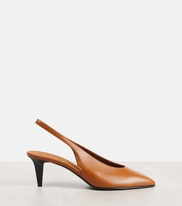 Rebecca leather slingback pumps | Loro Piana