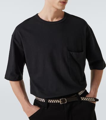 T-shirt in jersey di cotone e lino | Lemaire