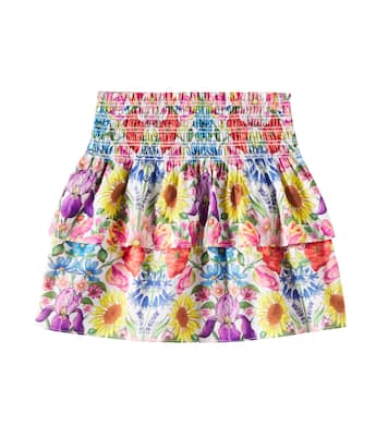 Falda de algodón floral a capas | Tartine et Chocolat