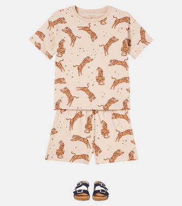 Ensemble t-shirt et short Lin en coton | Konges Sløjd