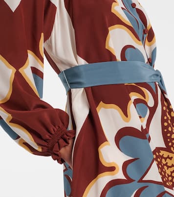 Abito midi Cerere in seta crêpe de chine | La DoubleJ