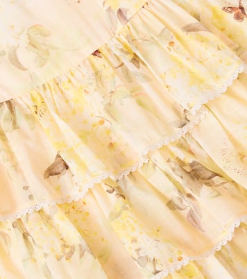Cascadian floral tiered cotton dress | Zimmermann Kids