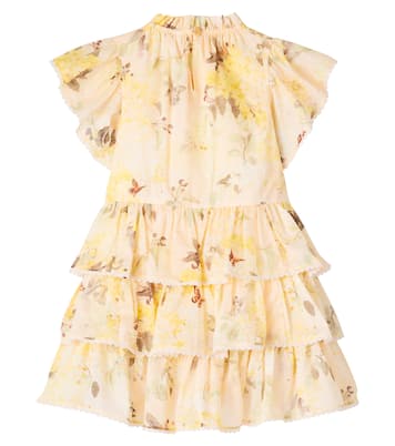 Cascadian floral tiered cotton dress | Zimmermann Kids