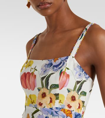 Midikleid aus einem Leinengemisch | Farm Rio