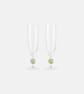 Demetra set of 2 champagne flutes | Cabana