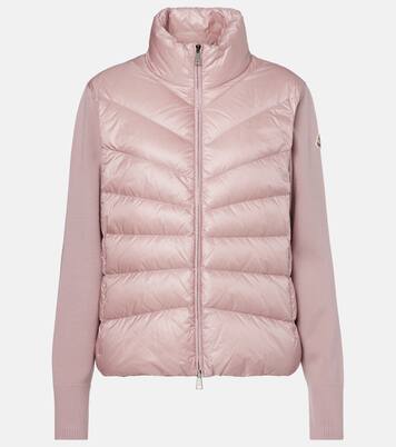 Down-paneled virgin wool cardigan | Moncler