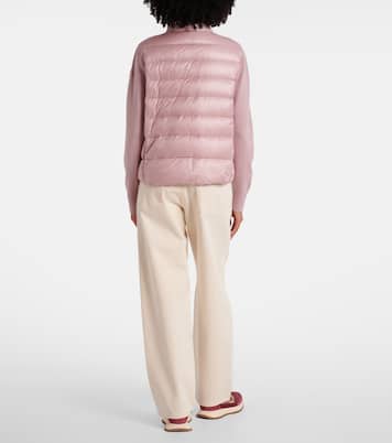 Down-paneled virgin wool cardigan | Moncler