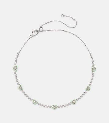 Choker en or blanc 18 ct et diamants | Kamyen
