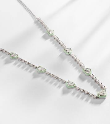 Choker en or blanc 18 ct et diamants | Kamyen