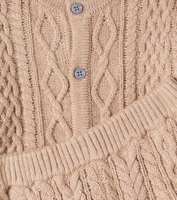 Baby Aran cardigan and pants set | Molo