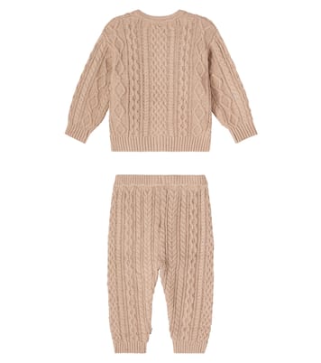 Baby Aran cardigan and pants set | Molo