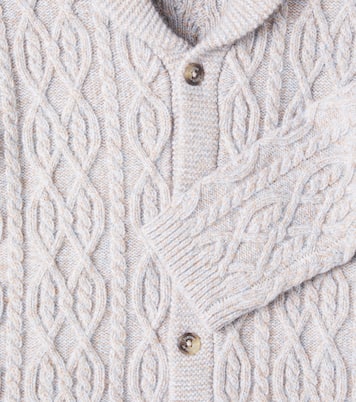 Cable-knit wool cardigan | Tartine et Chocolat