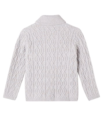 Cable-knit wool cardigan | Tartine et Chocolat