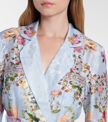 Tiled In Time belted floral jacket | Camilla