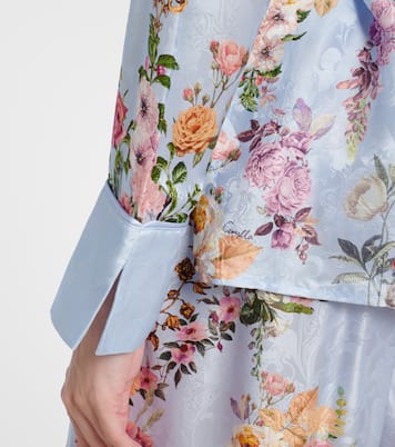 Tiled In Time belted floral jacket | Camilla