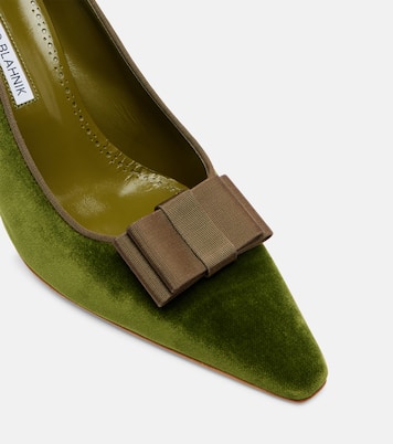 Readorhi bow-detail velvet pumps | Manolo Blahnik