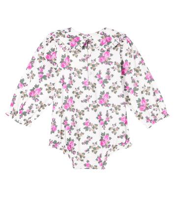 Baby Elyse floral cotton fleece bodysuit | The New Society
