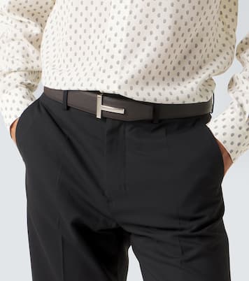 Cinturón T Icon de piel reversible | Tom Ford
