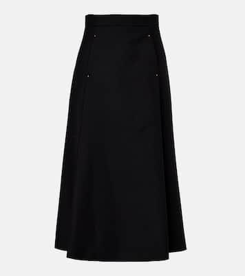 Virgin wool midi skirt | Moncler