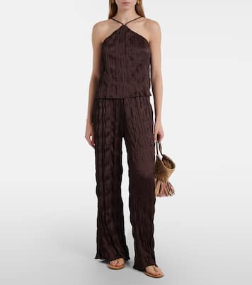Nami plissé wide-leg pants | Staud