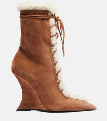 Botas con cuña Nina 105 de ante | Paris Texas